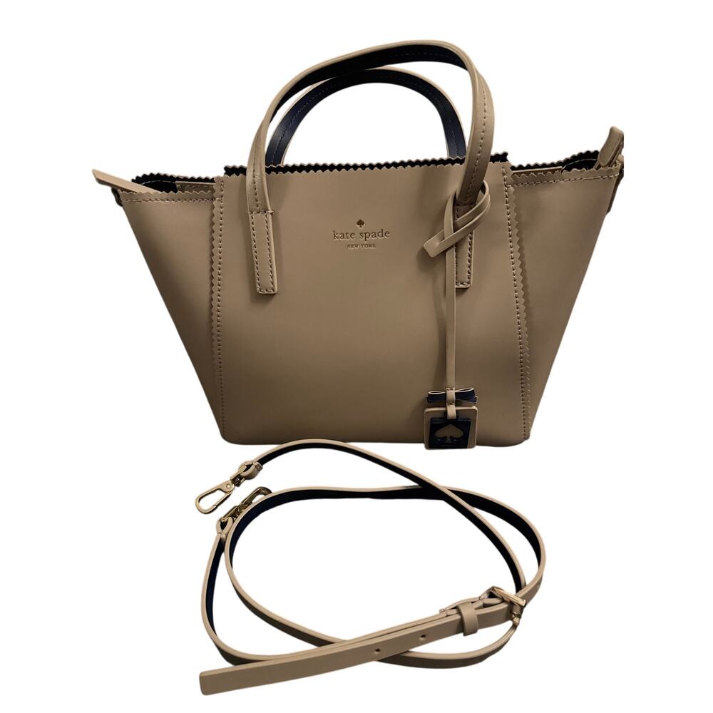 Kate Spade New York Lily Avenue Carrigan Scalloped Tote - Cream/Blue